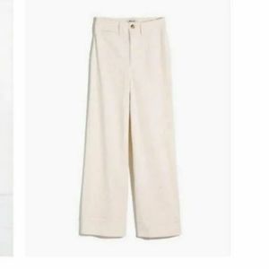 Madewell Emmett Wide-Leg Crop Pants in Corduroy Size 28